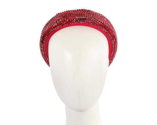 Sparkling red fascinator headband-0