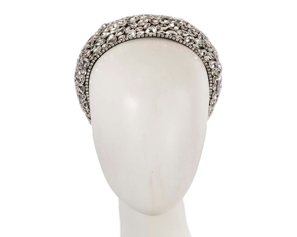 White crystal headband by Cupids Millinery-0
