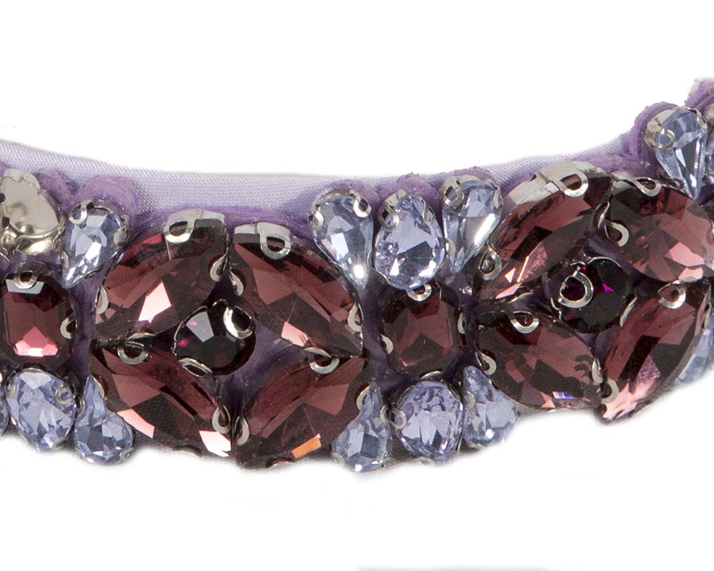 Lilac crystal headband by Cupids Millinery-2