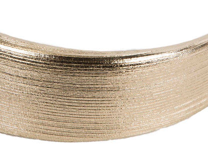 Leather gold leather fascinator headband
