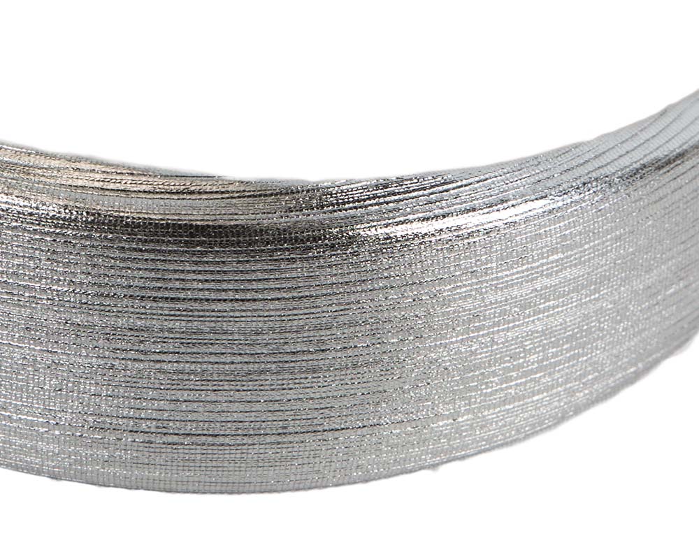 Silver fascinator headband CU612-2