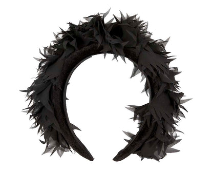 Exclusive black headband fascinator by Cupids Millinery CU628