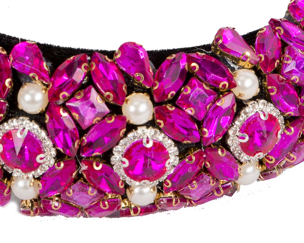 Exclusive fuchsia headband fascinator