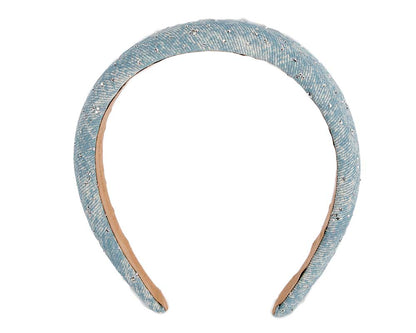 Blue fascinator headband