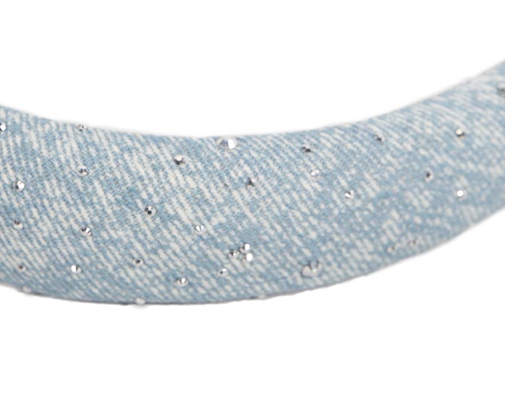 Blue fascinator headband