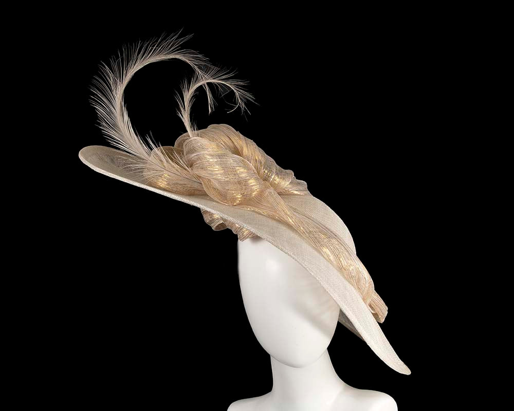 Exclusive large sinamay hat by Cupids Millinery-0