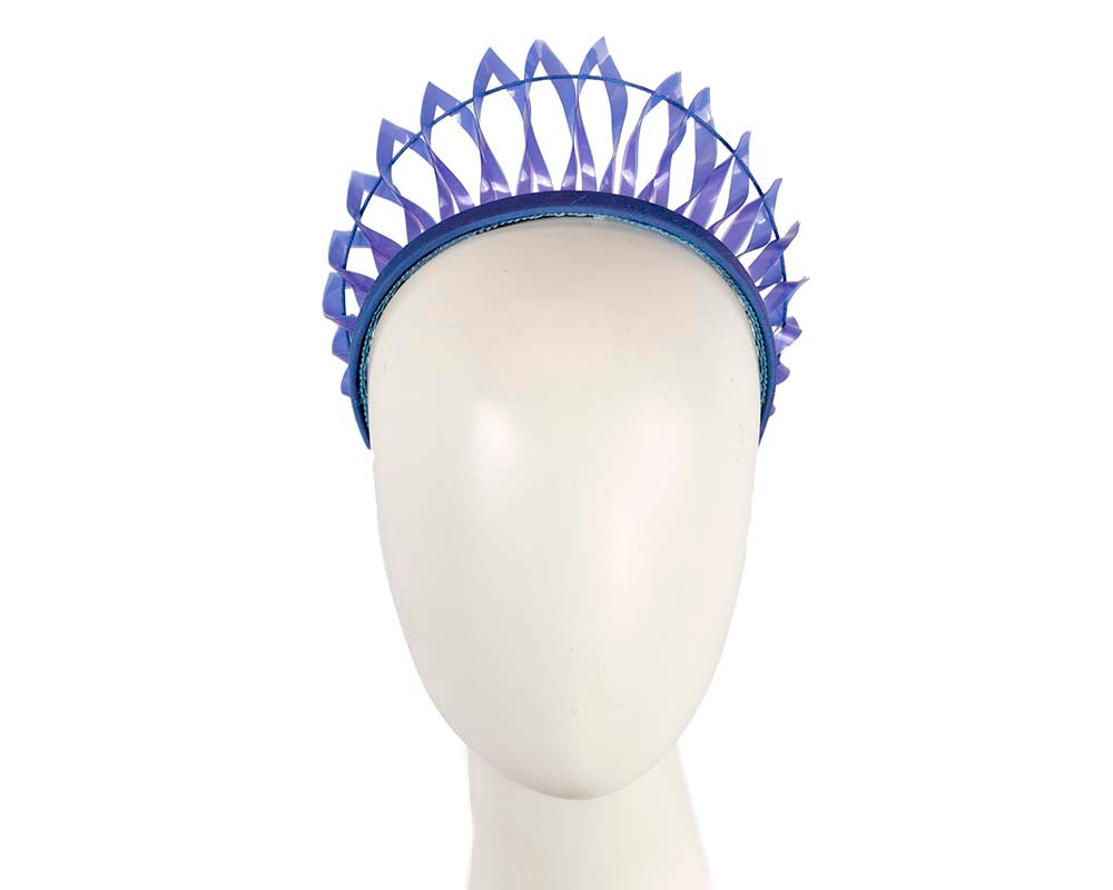 Exclusive blue crown fascinator-0