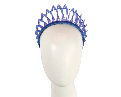 Exclusive blue crown fascinator-0