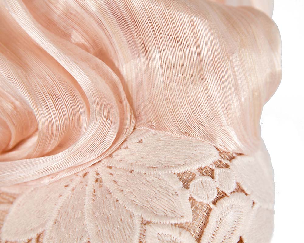 Pink lace pillbox fascinator by Cupids Millinery-4