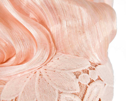 Pink lace pillbox fascinator by Cupids Millinery-4