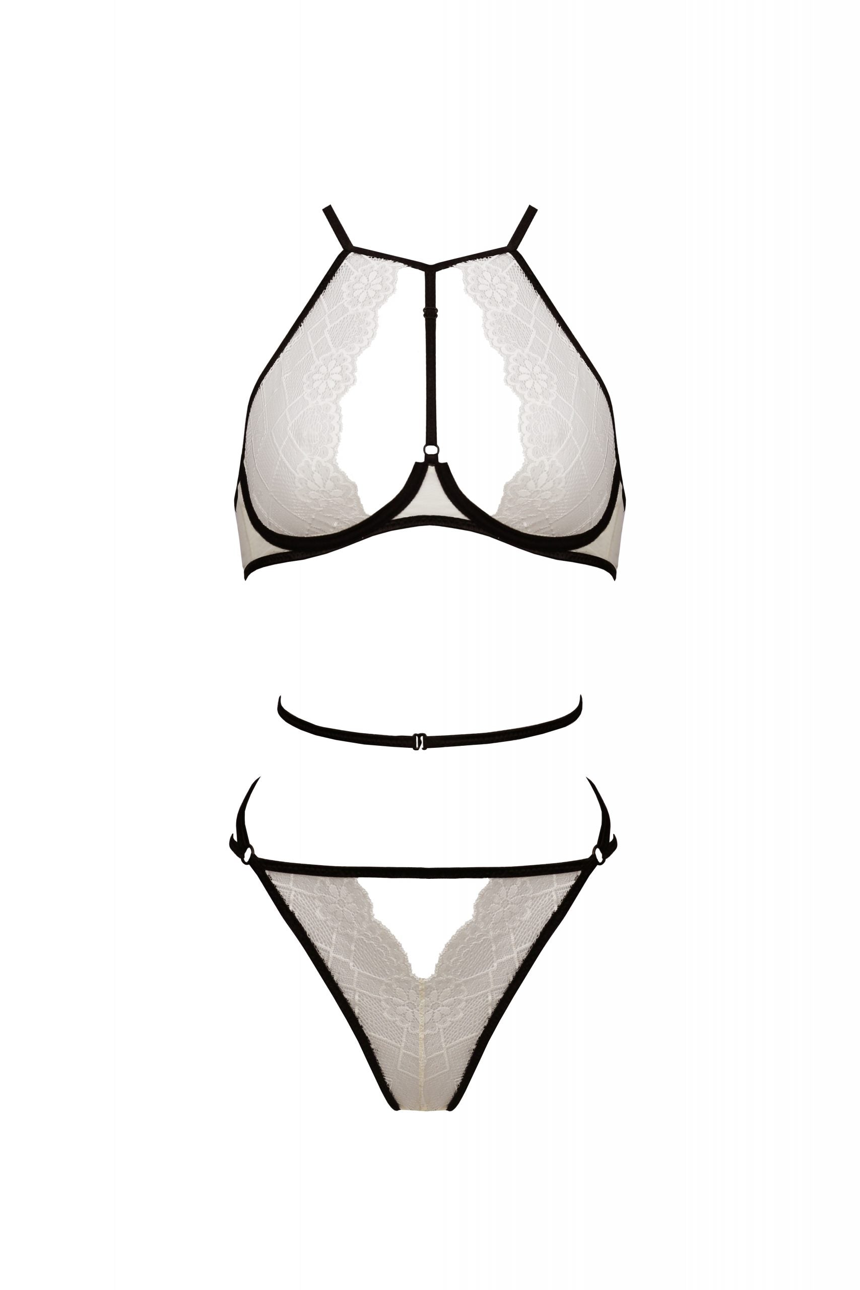 Soft Sheer Lace Top & Bikini Set Passion Chica-2