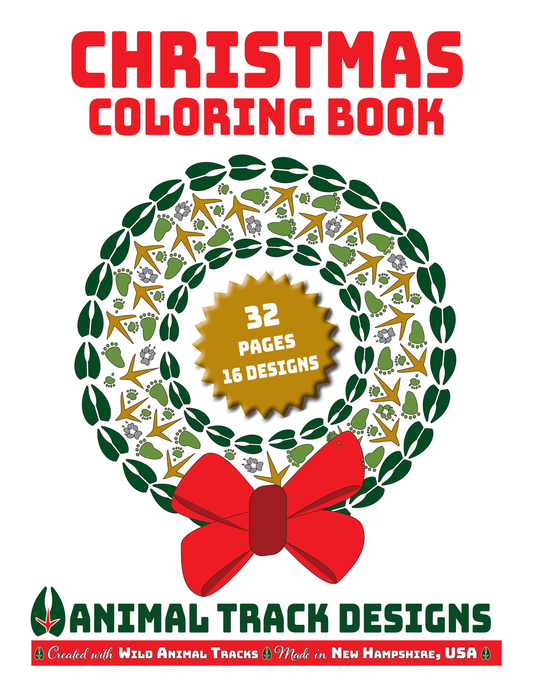 Christmas Coloring Book - Animal Track Designs-0