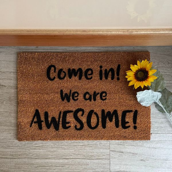 Come in! We are AWESOME! doormat