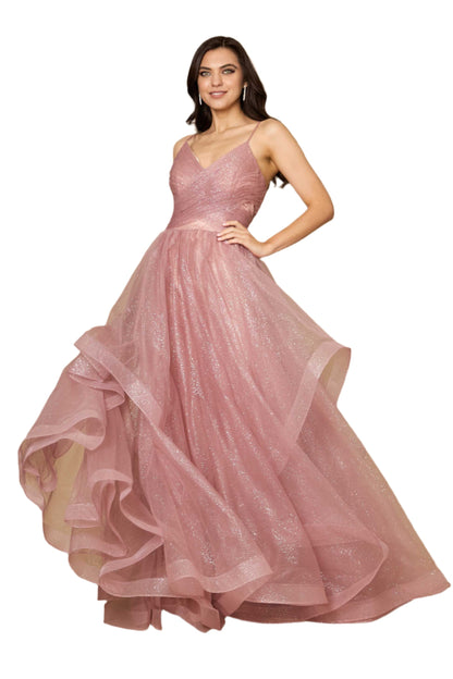 Dylan and Davids Sparkling Full-Length Formal Gown Ball Gown-5