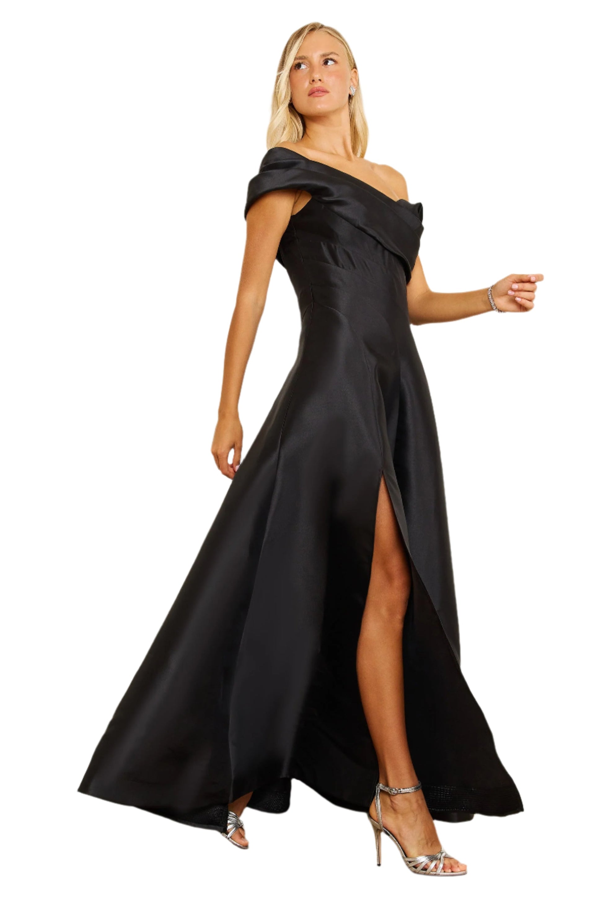 Dylan and Davids One-Shoulder Full-Length Formal Ball Gown Dress-5