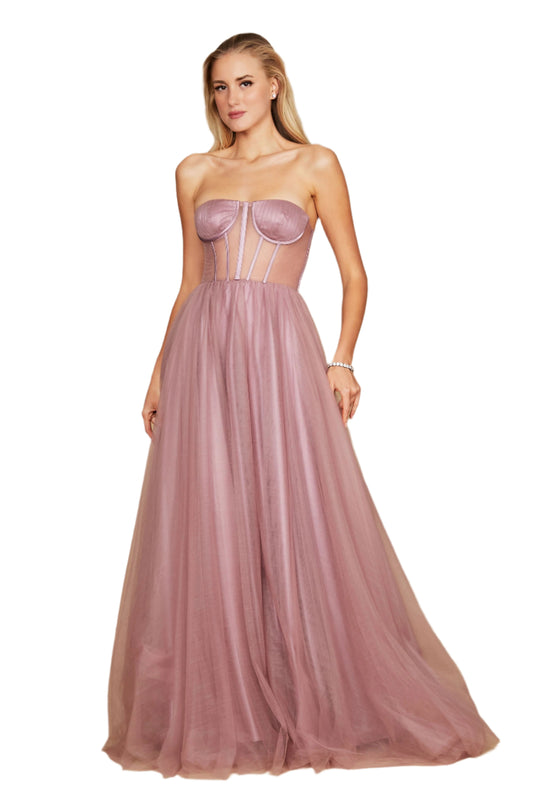 Dylan and Davids Corset-Style Prom Party Formal Ball Gown Dress-0