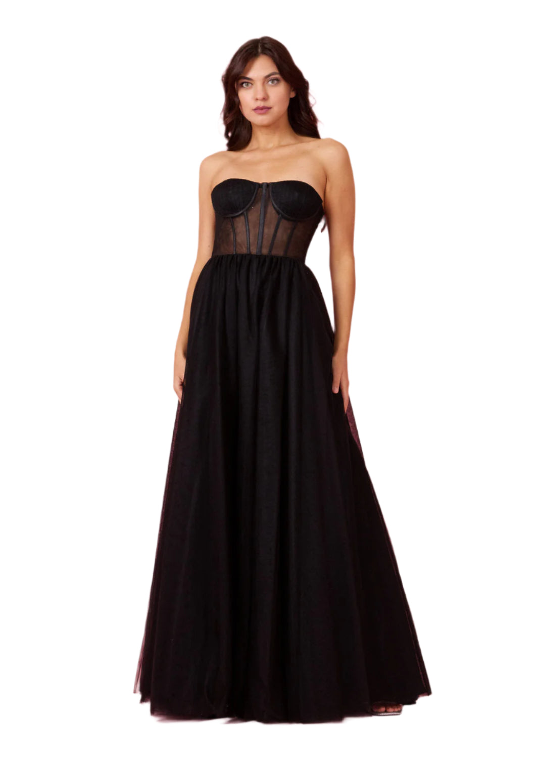 Dylan and Davids Corset-Style Prom Party Formal Ball Gown Dress-5