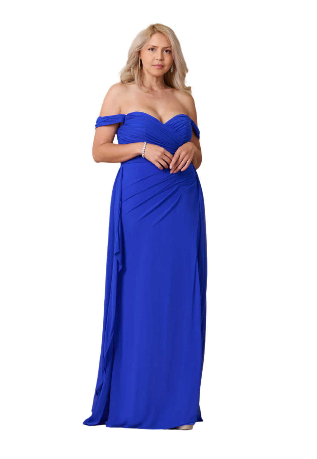 Dylan and Davids Off Shoulder Full-Length Formal Gown Evening Dress-6