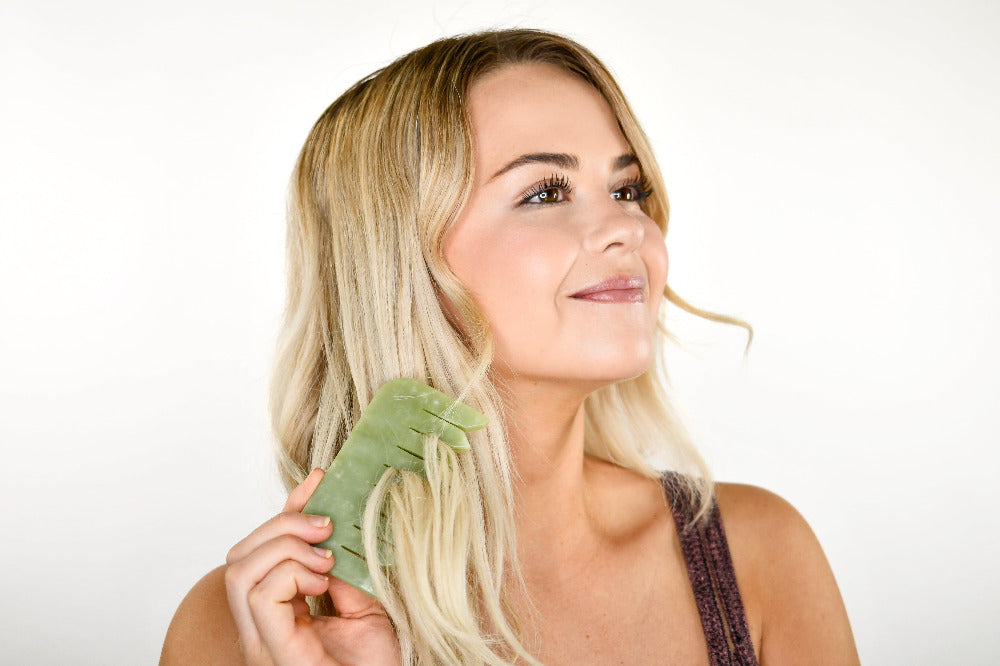 Jade Body Comb & Jade Scalp Comb all in one US