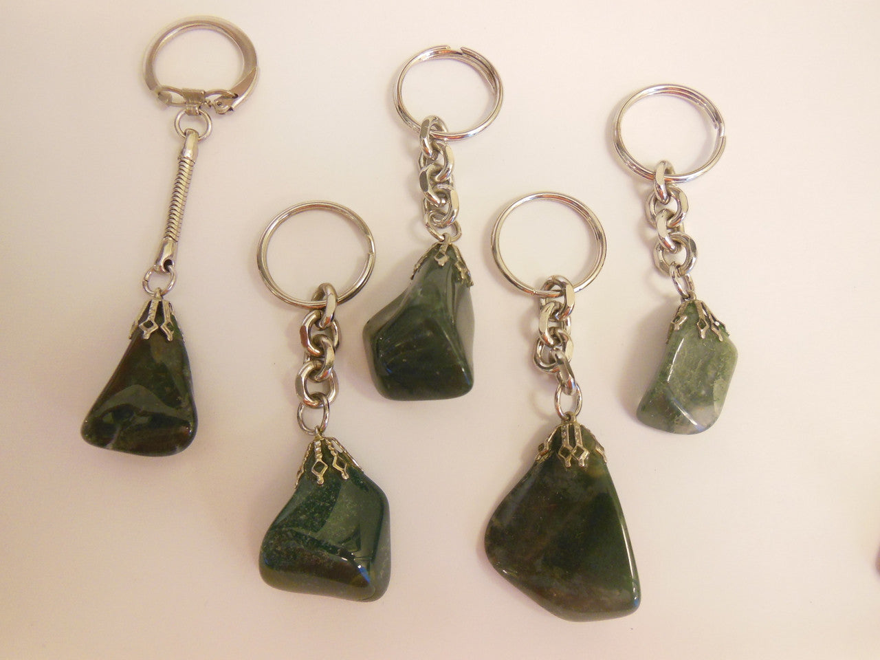 Get Stoned - Gemstone Keyrings - Dark Green