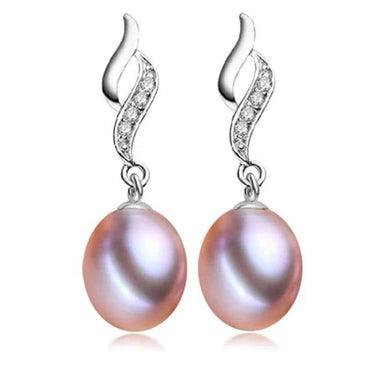 Eternal Drop Earrings Made With Genuine Freshwater Pearls-1