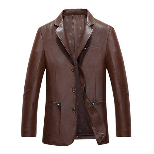 Everyday Men's Sheep Leather Blazer – Slim Fit Classic Jacket-1
