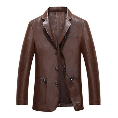 Everyday Men's Sheep Leather Blazer – Slim Fit Classic Jacket-1