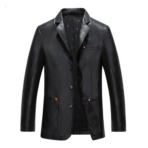 Everyday Men's Sheep Leather Blazer – Slim Fit Classic Jacket-2