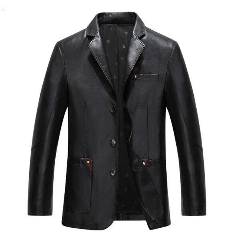 Everyday Men's Sheep Leather Blazer – Slim Fit Classic Jacket-0