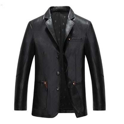 Everyday Men's Sheep Leather Blazer – Slim Fit Classic Jacket-0