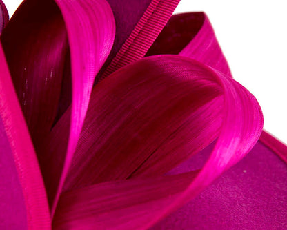 Twisted fuchsia felt fascinator by Fillies Collection-2