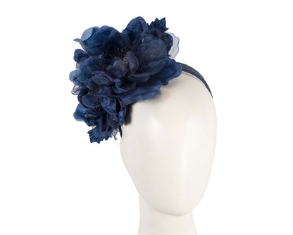 Navy flower fascinator by Fillies Collection F653-0