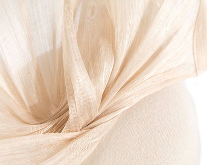Bespoke cream winter racing fascinator by Fillies Collection