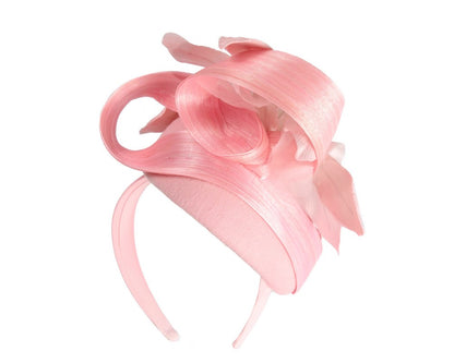 Tall pink winter racing pillbox fascinator by Fillies Collection-5