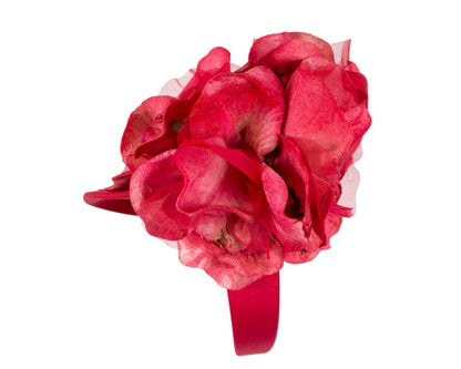 Red flower fascinator by Fillies Collection F669