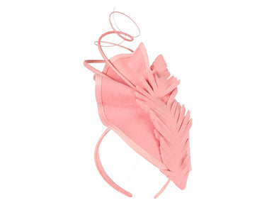 Exclusive pink felt winter racing fascinator by Fillies Collection