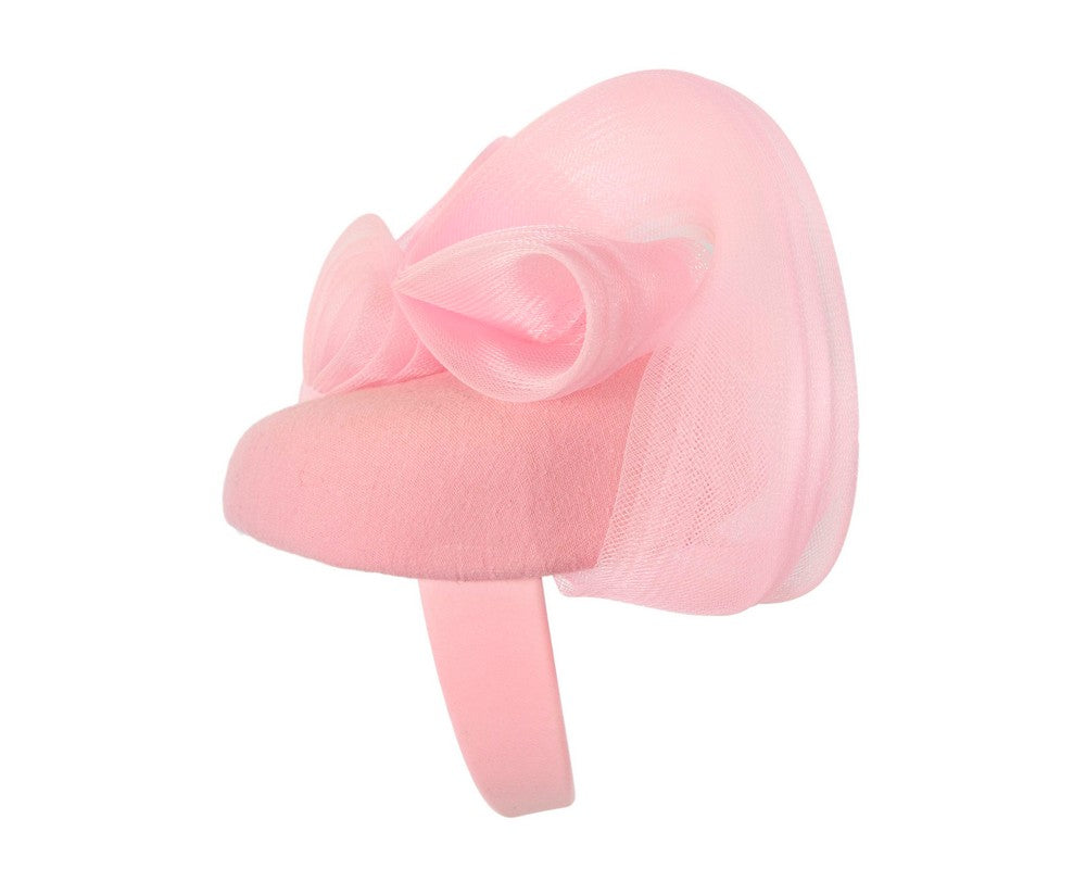 Pink winter racing fascinator by Fillies Collection-2