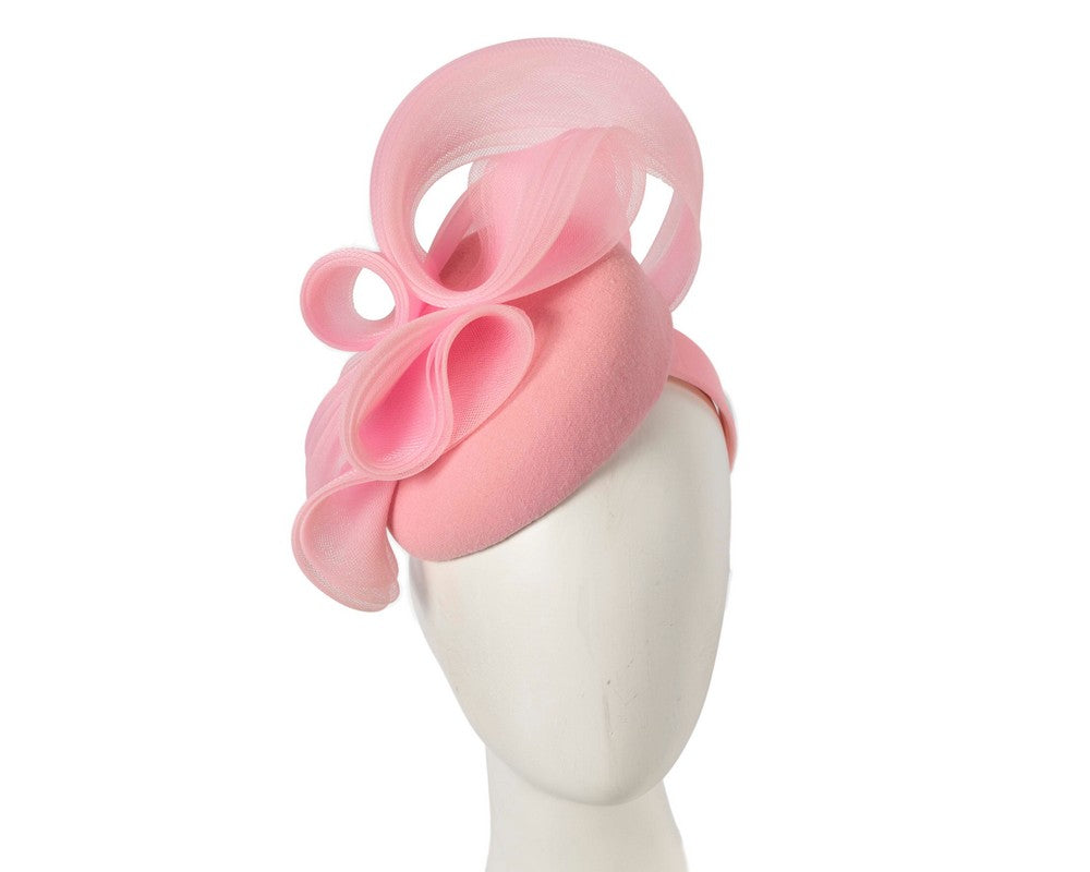 Pink winter racing fascinator by Fillies Collection-0