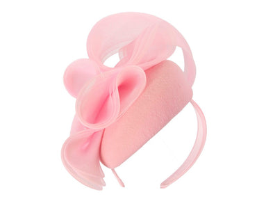 Pink winter racing fascinator by Fillies Collection-1