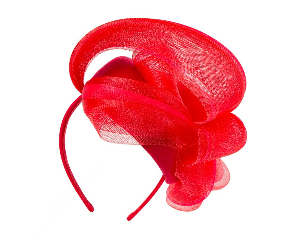 Red winter racing fascinator by Fillies Collection F672-5