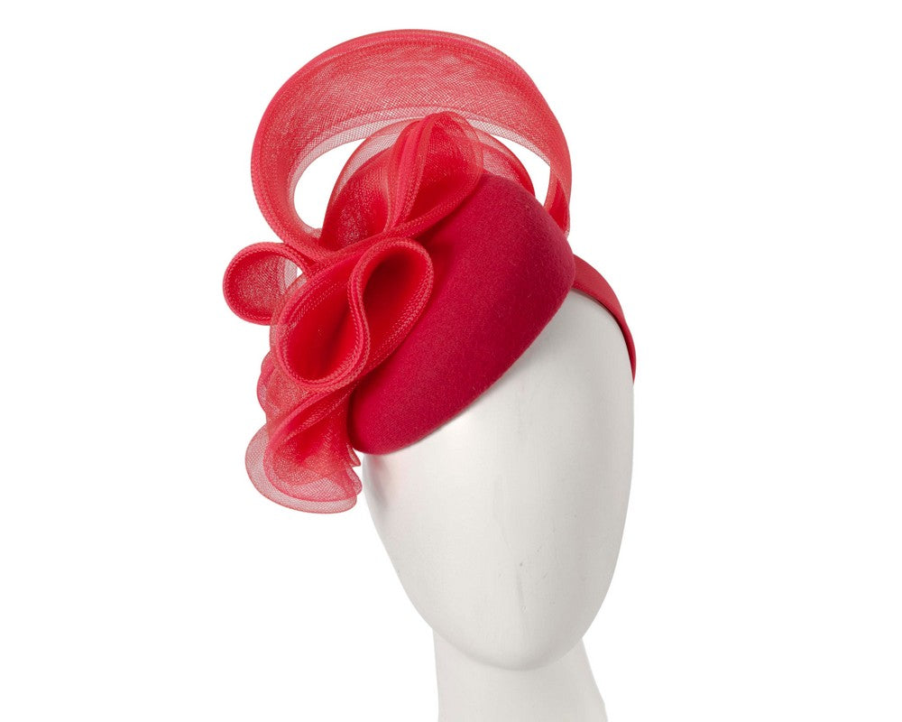 Red winter racing fascinator by Fillies Collection F672-0