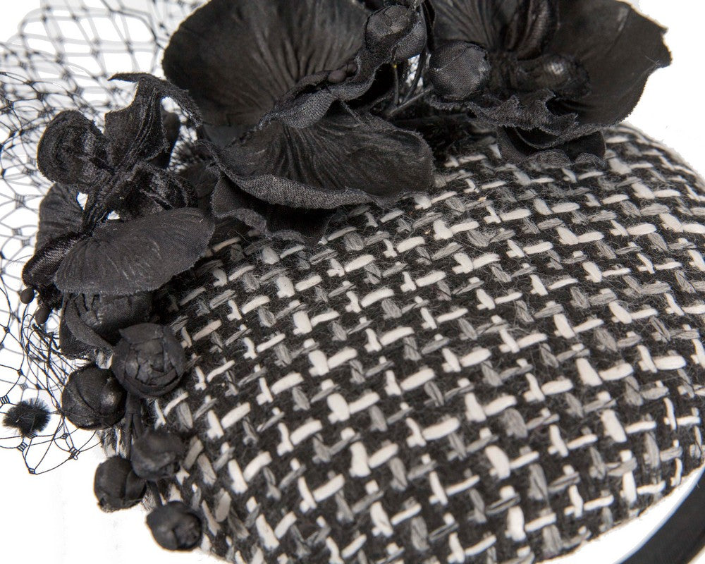Winter racing pillbox fascinator by Fillies Collection