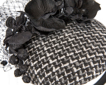 Winter racing pillbox fascinator by Fillies Collection