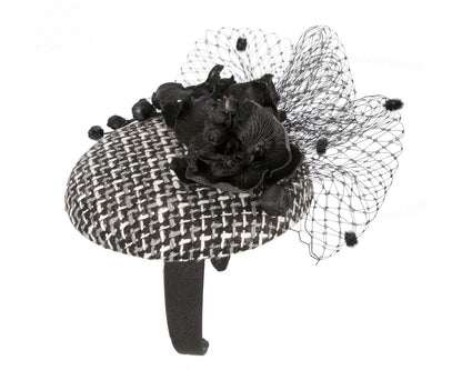 Winter racing pillbox fascinator by Fillies Collection