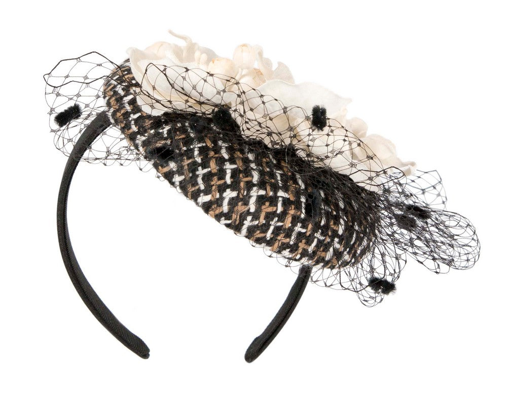 Winter racing pillbox fascinator by Fillies Collection