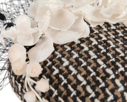 Winter racing pillbox fascinator by Fillies Collection