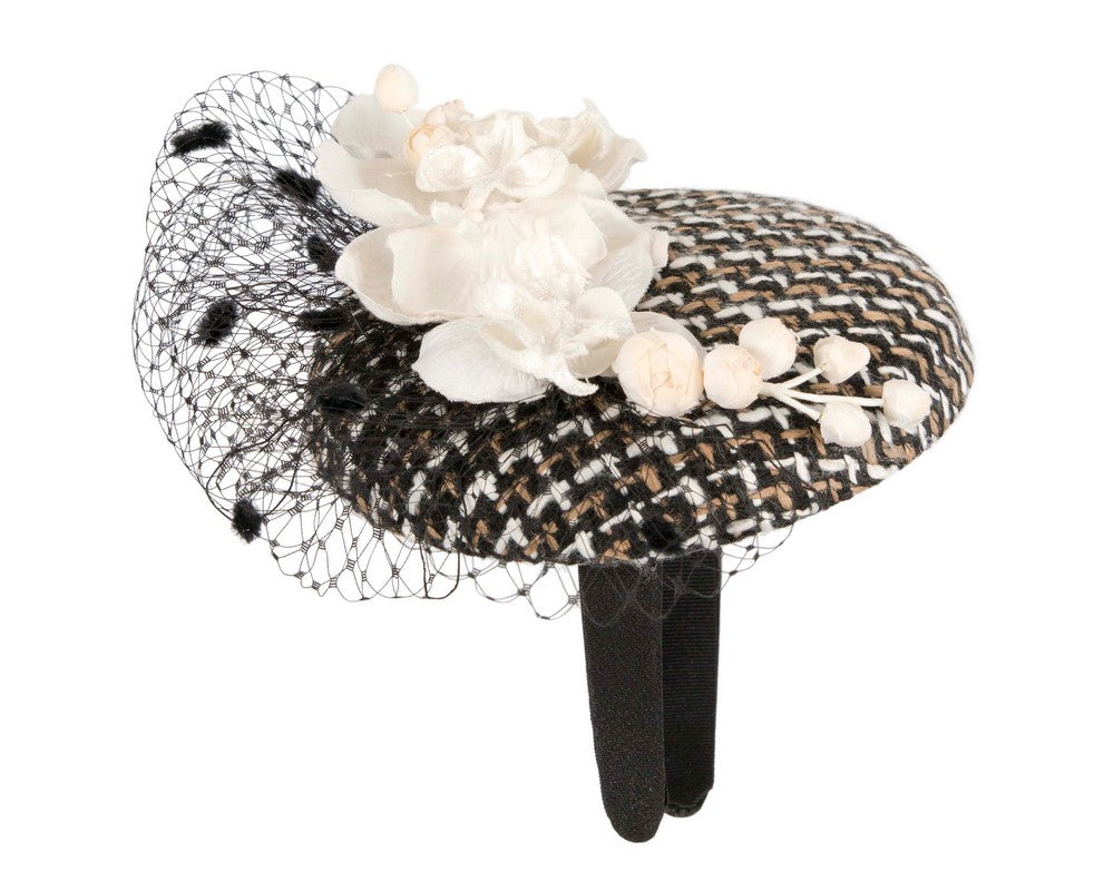 Winter racing pillbox fascinator by Fillies Collection