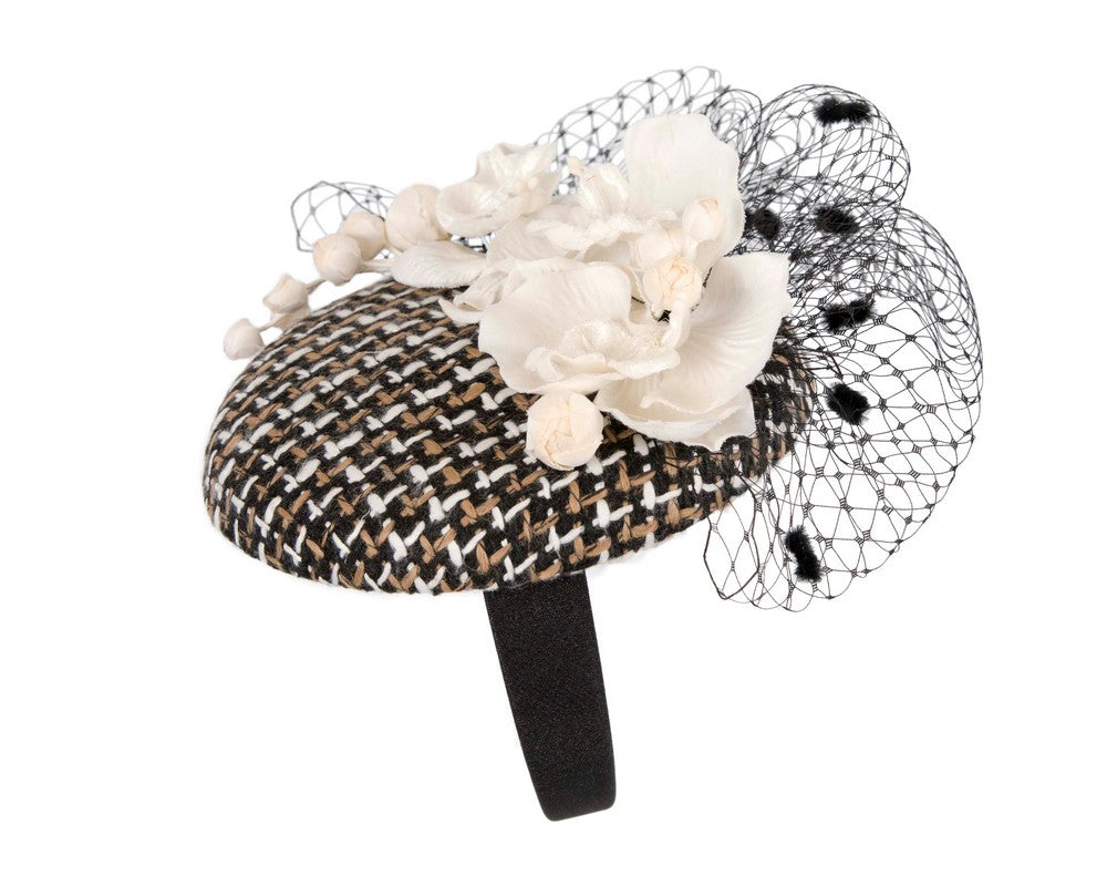 Winter racing pillbox fascinator by Fillies Collection