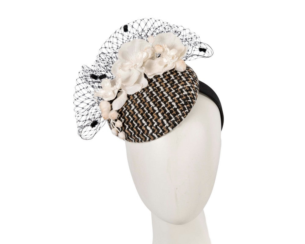 Winter racing pillbox fascinator by Fillies Collection