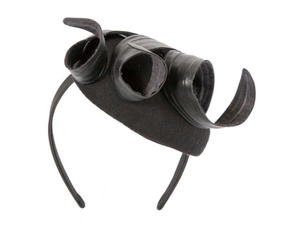 Black winter racing fascinator by Fillies Collection